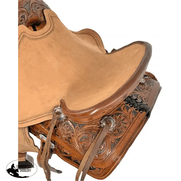 13" Medium Oil Wade Style Economy Roping  style Saddle.