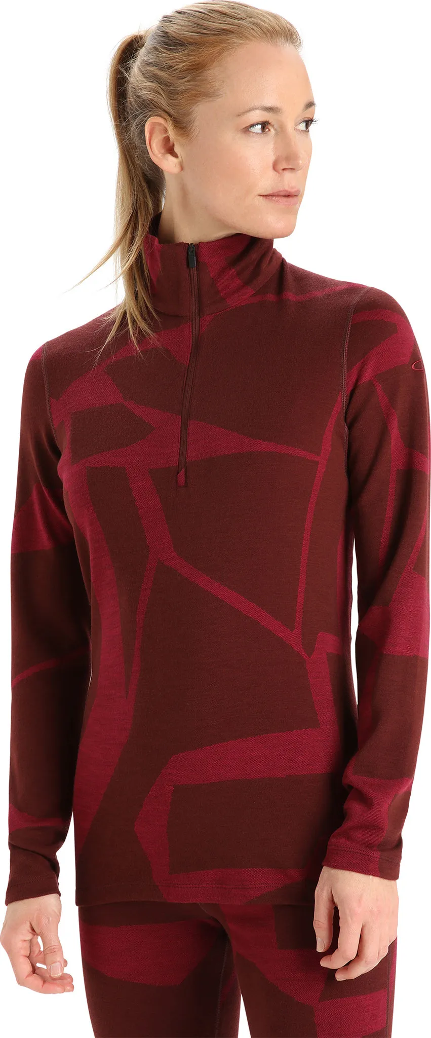 250 Vertex Fractured Landscapes LS Half Zip Base Layer - Women's|-|Couche de base à demi-glissière et manches longues Fractured Landscapes de 250 Vertex - Femme