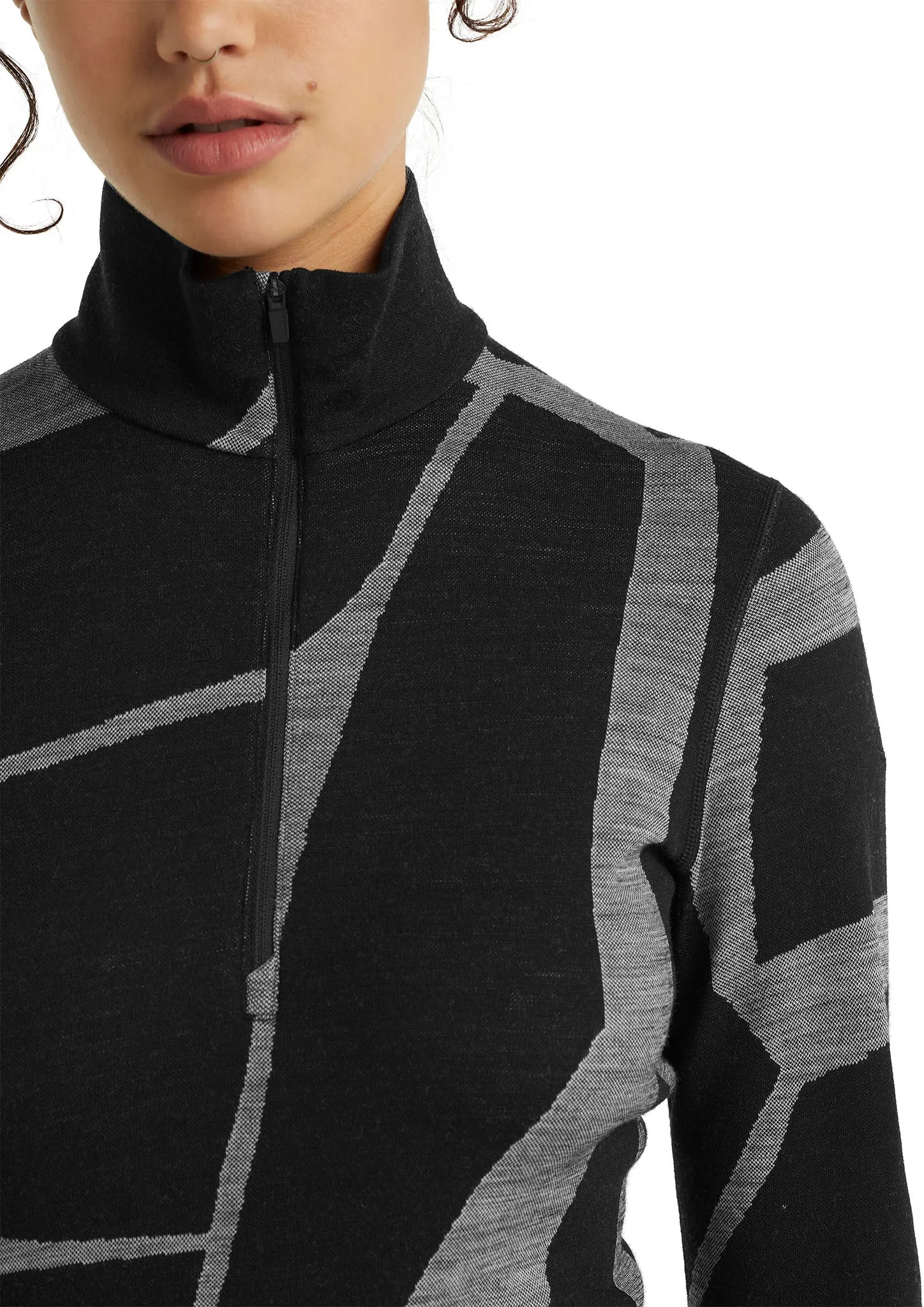 250 Vertex Fractured Landscapes LS Half Zip Base Layer - Women's|-|Couche de base à demi-glissière et manches longues Fractured Landscapes de 250 Vertex - Femme