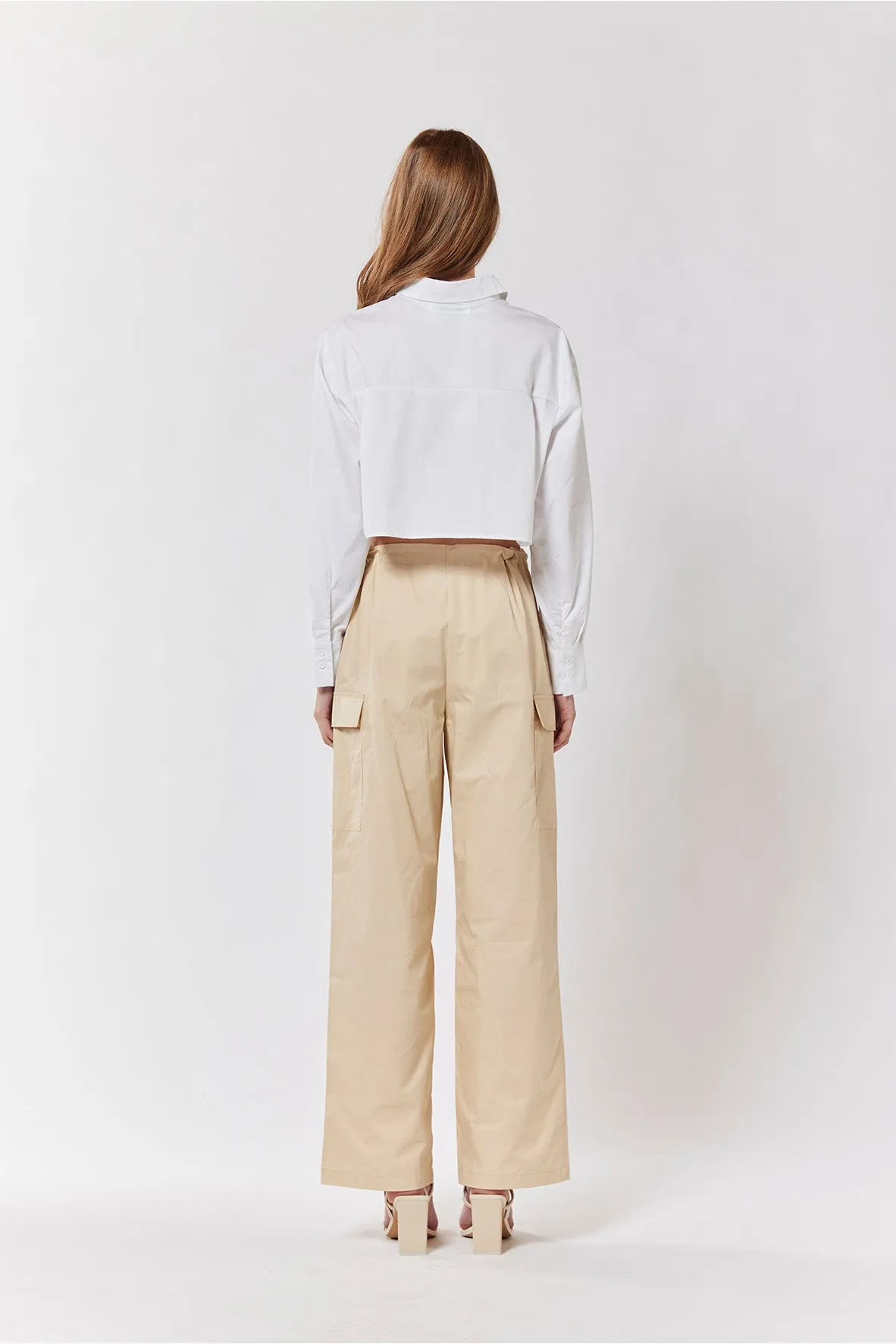 Artemis Cargo Pants In Beige