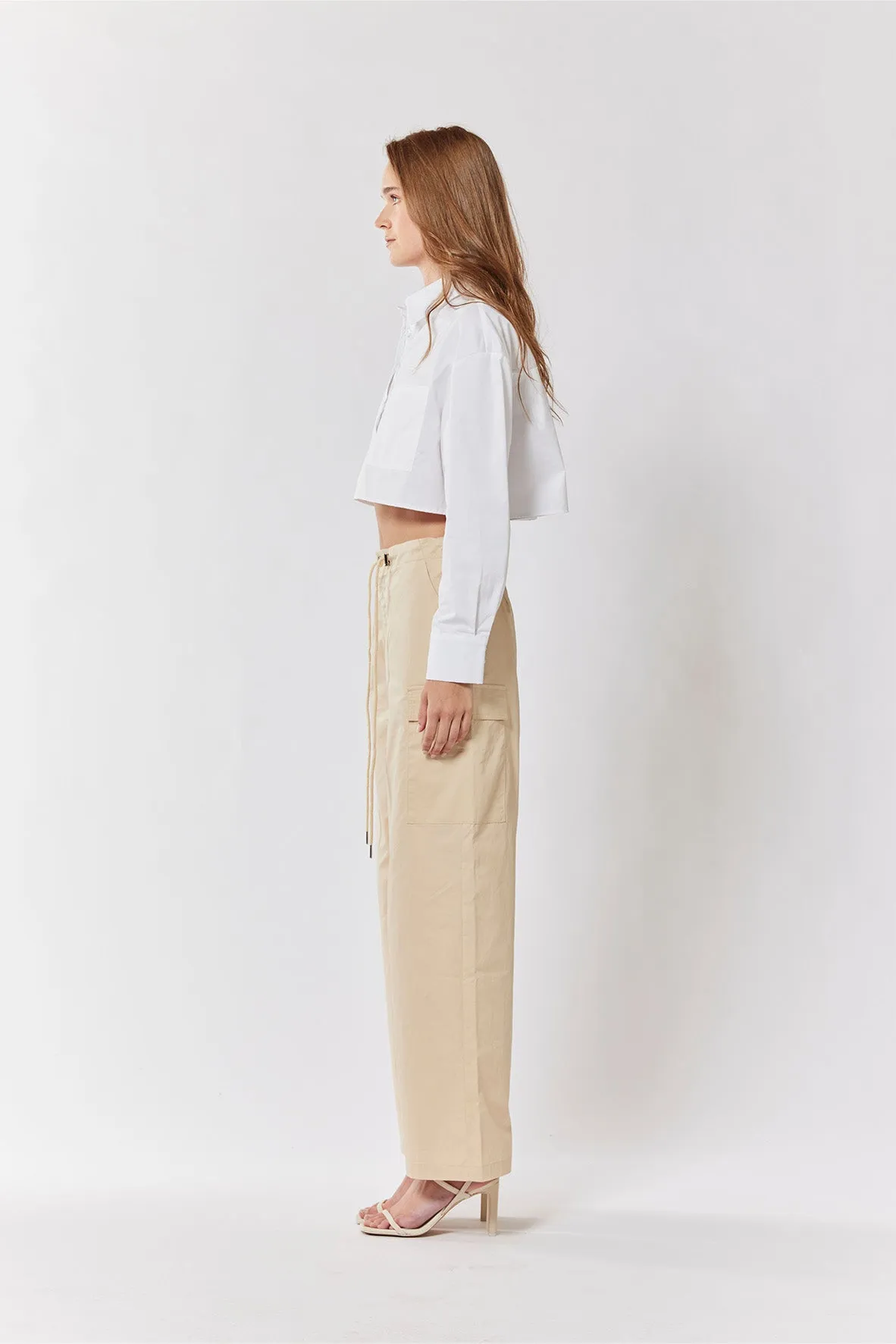 Artemis Cargo Pants In Beige