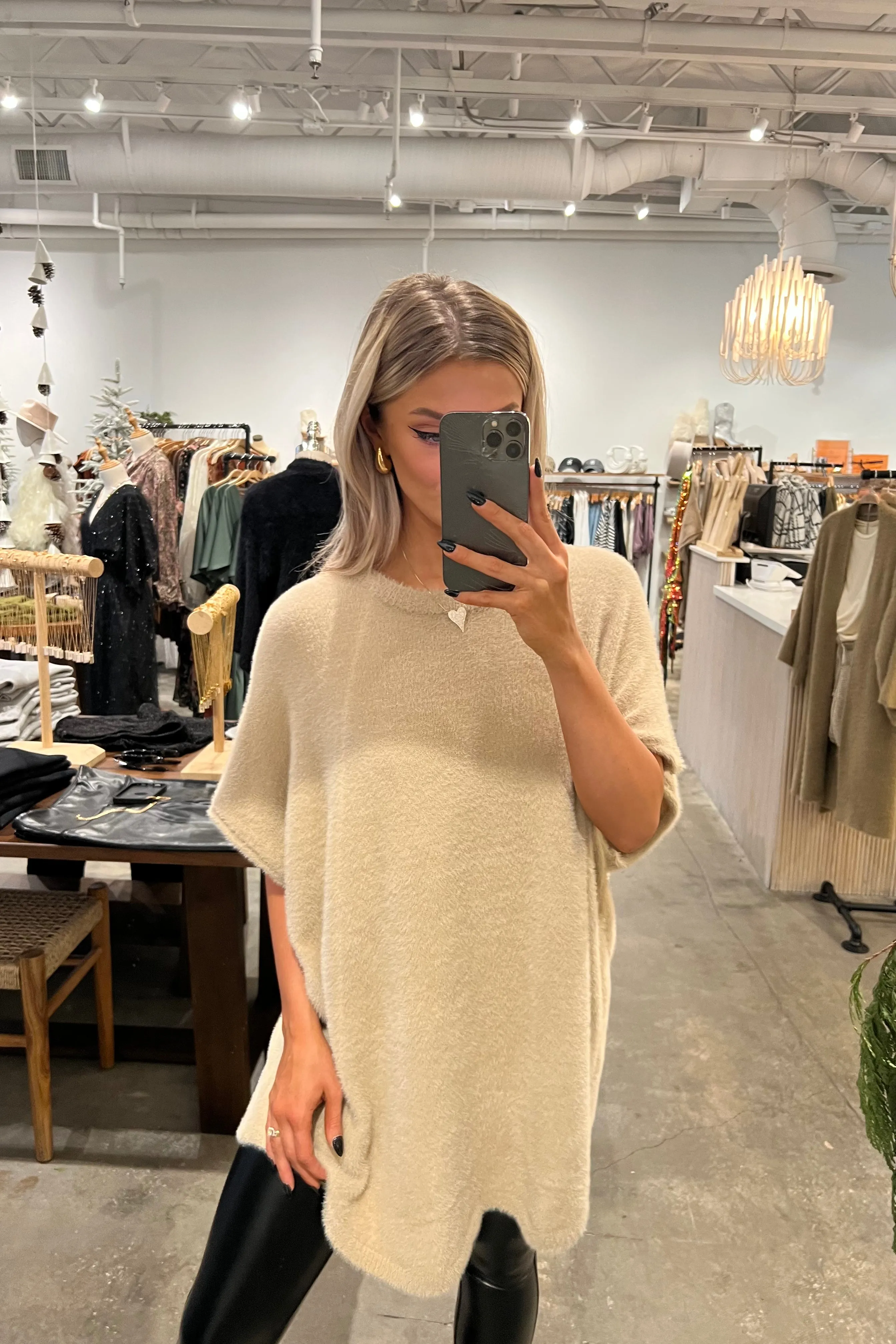 CHESTER BEIGE SWEATER TUNIC