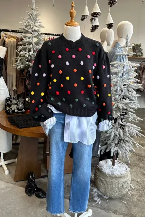 CLEA POMPOM SWEATER