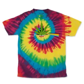 DANK SIDE OF THE MOON MEN'S RAINBOW TIE DYE TEE