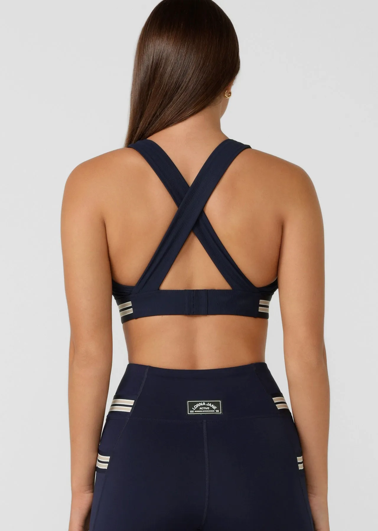 Deuce Rib Sports Bra | French Navy