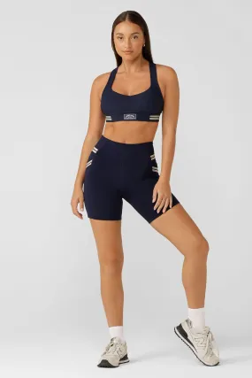 Deuce Rib Sports Bra | French Navy