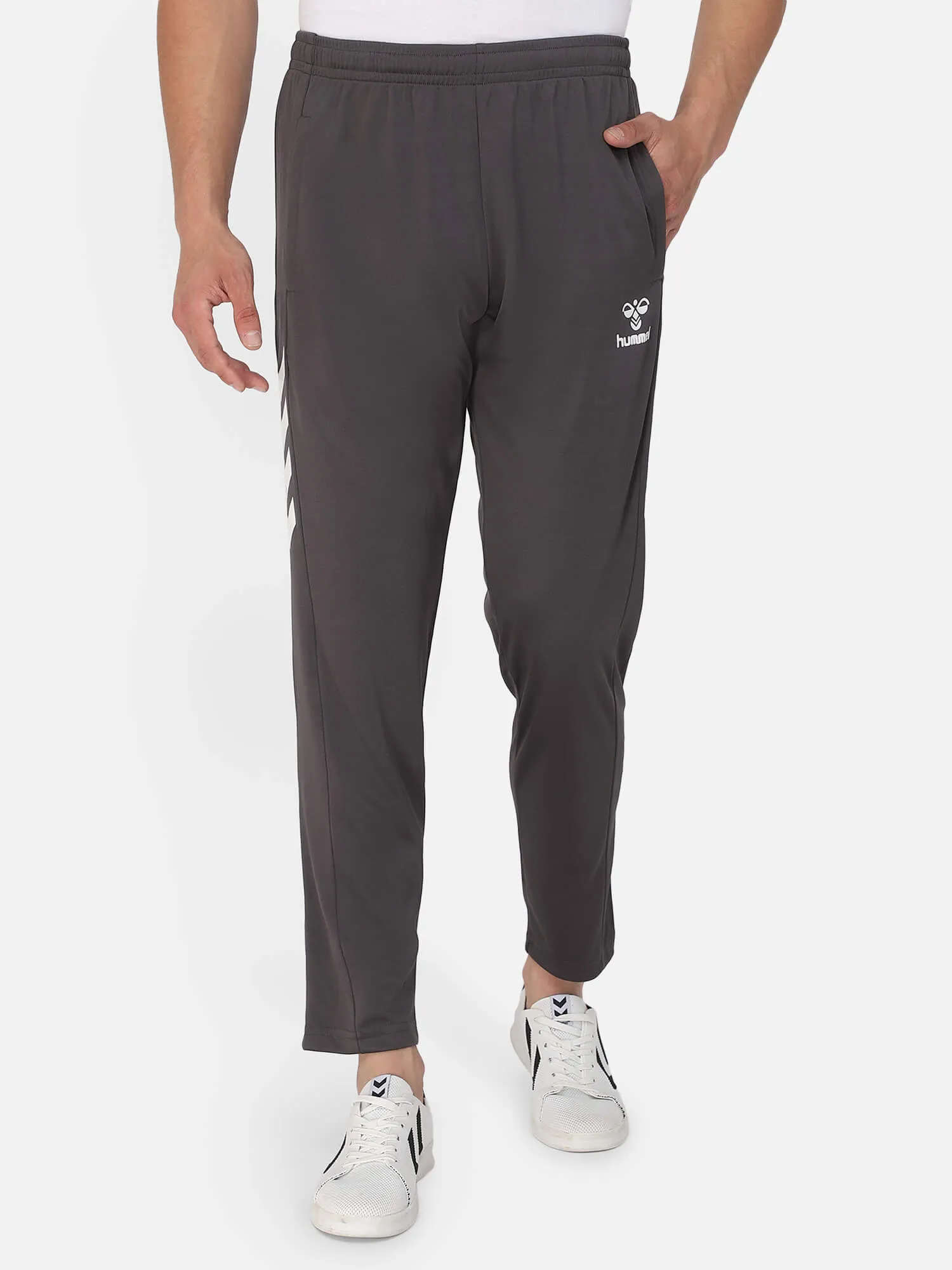 Dom Men Polyester Grey Training Pant