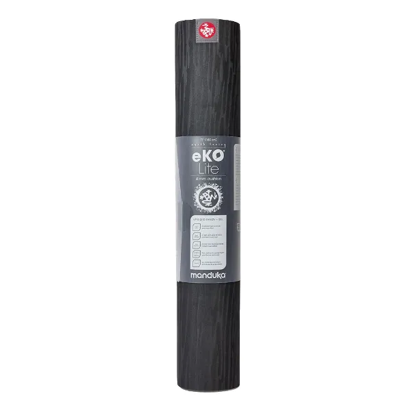 EKO LITE YOGA MAT 4MM - BLACK - 71 INCHES