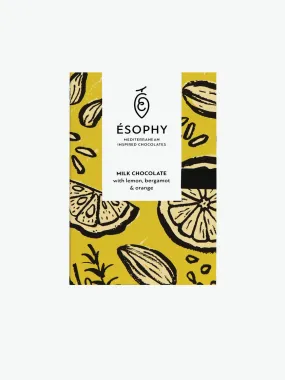 Esophy Lemon Bergamot and Orange Milk Chocolate