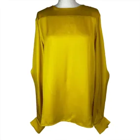 Jil Sander Bright Yellow Silk Blouse M/L