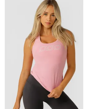 Lorna Jane Amy Fitted Active Rib Tank - Strawberry Lemonade