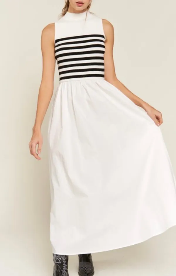 Maxi Stripe Knit Dress