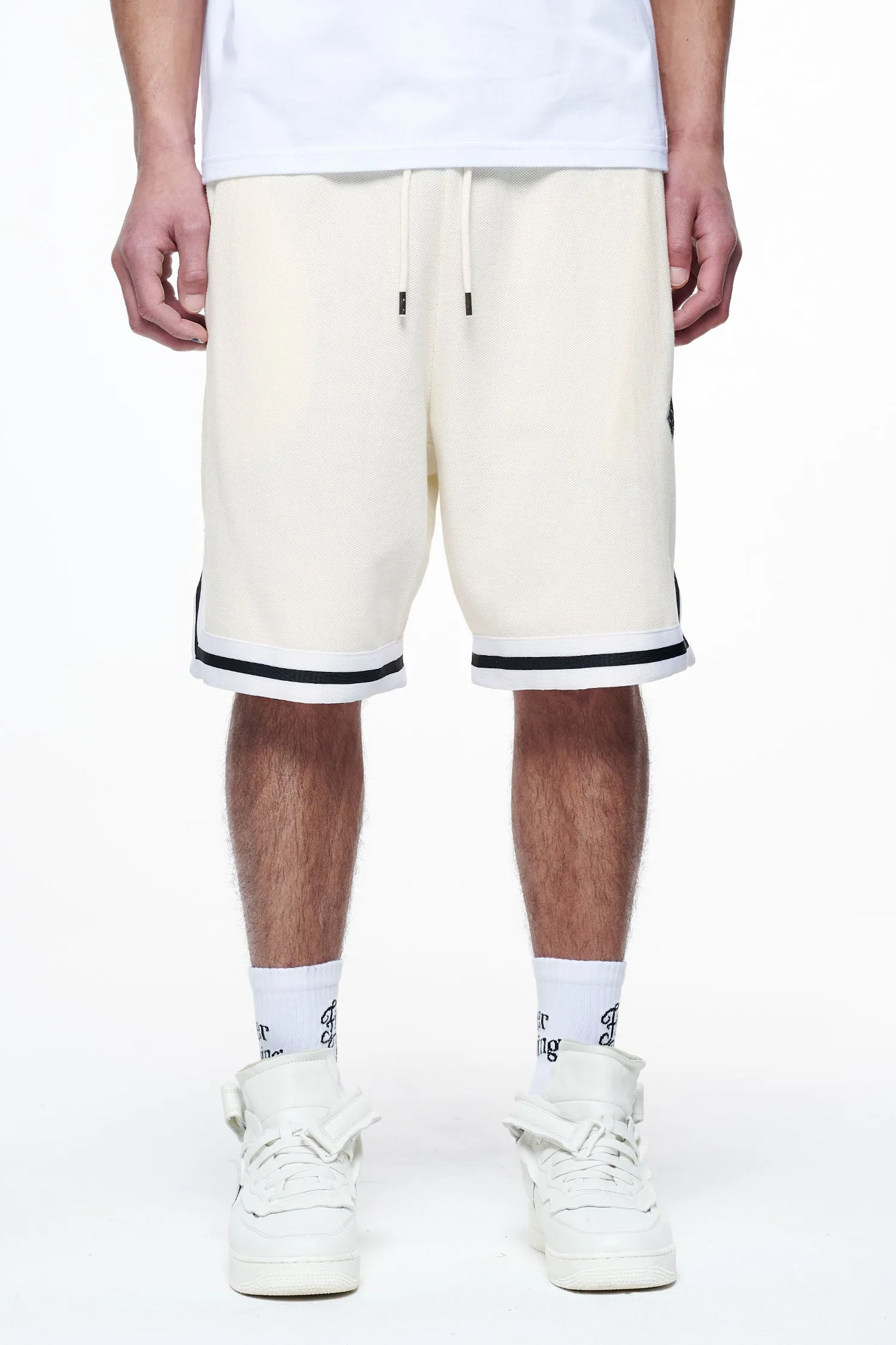 Moir Pique Shorts Unbleached