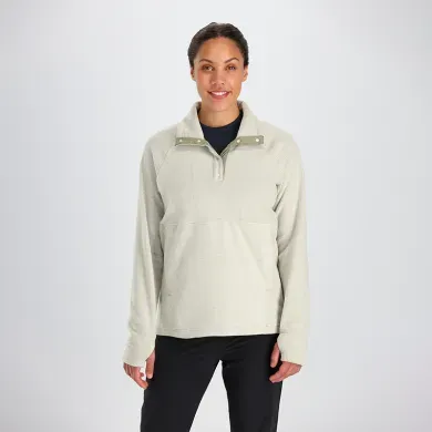 OUTDOOR RESEARCH Women's Trail Mix Snap Grid Fleece Pullover