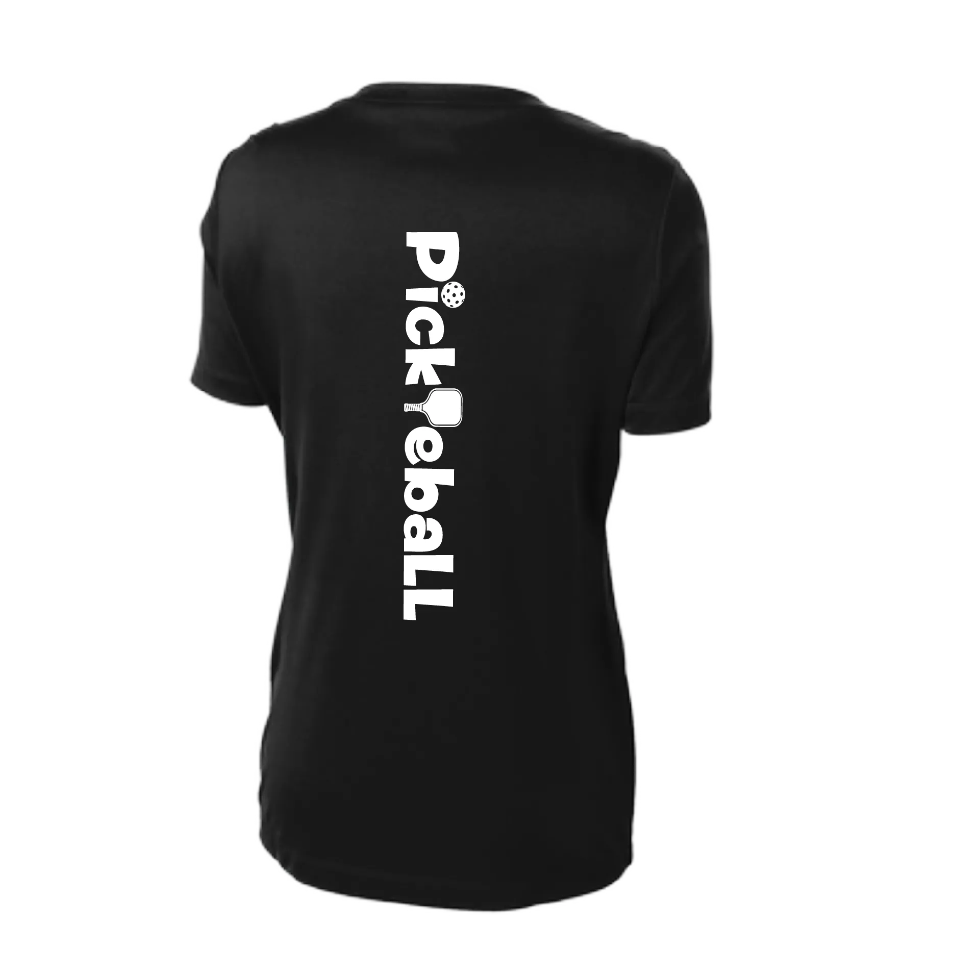 Pickleball Horizontal (Customizable) | Women's Short Sleeve V-Neck Pickleball Shirts | 100% Polyester