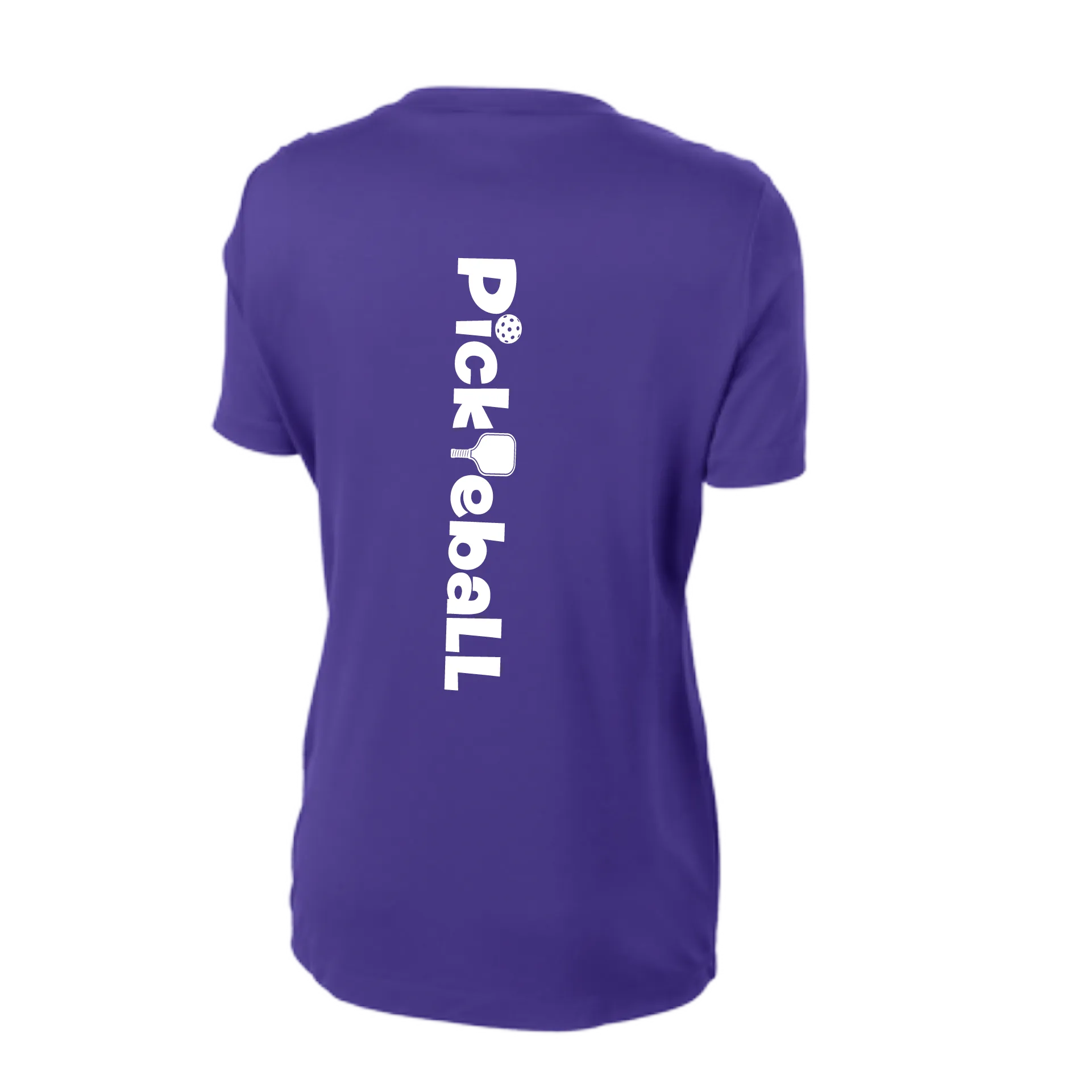 Pickleball Horizontal (Customizable) | Women's Short Sleeve V-Neck Pickleball Shirts | 100% Polyester