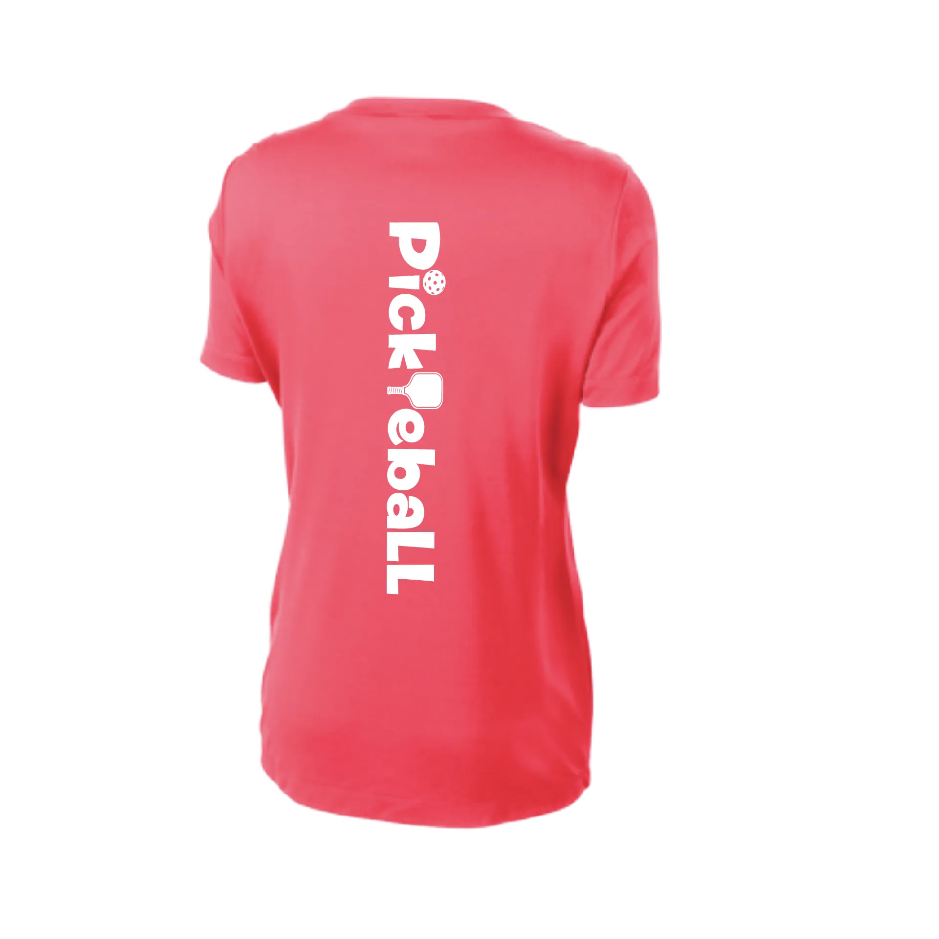 Pickleball Horizontal (Customizable) | Women's Short Sleeve V-Neck Pickleball Shirts | 100% Polyester