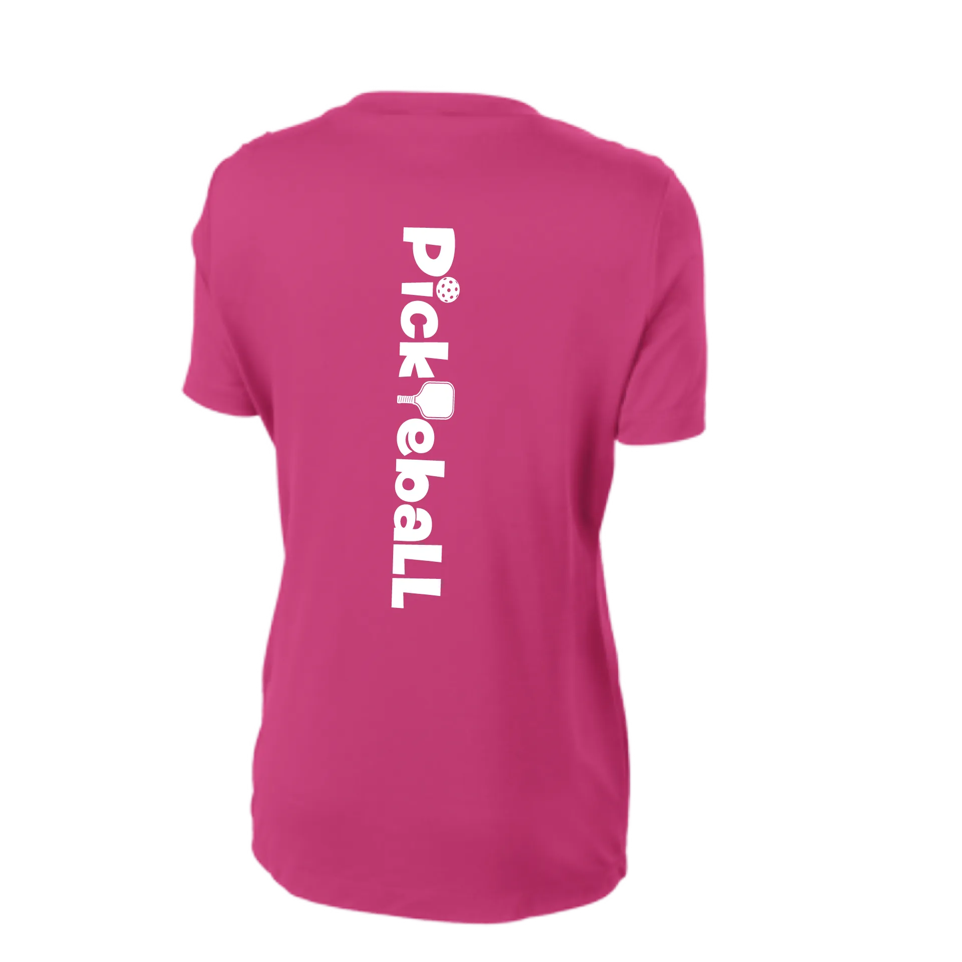 Pickleball Horizontal (Customizable) | Women's Short Sleeve V-Neck Pickleball Shirts | 100% Polyester