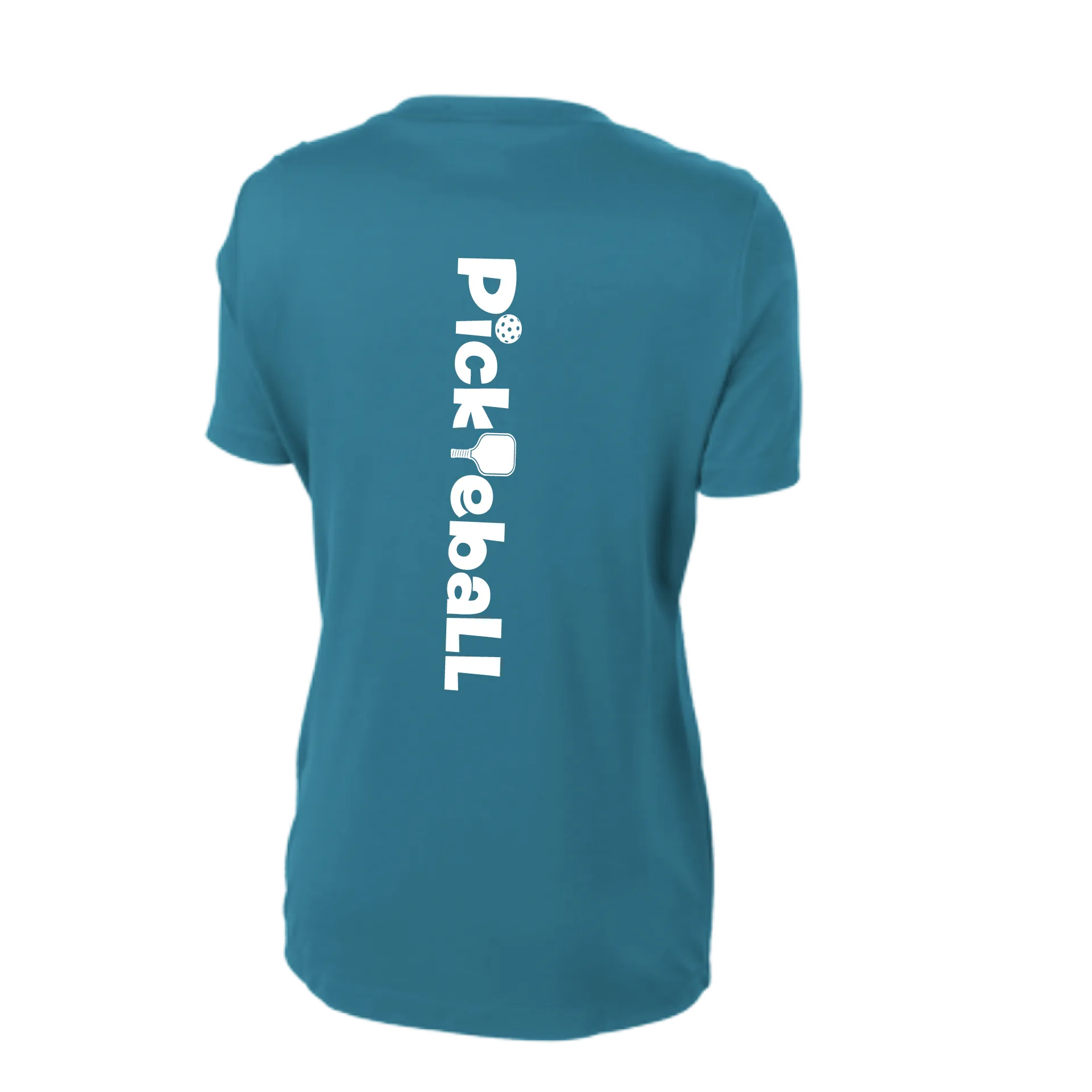 Pickleball Horizontal (Customizable) | Women's Short Sleeve V-Neck Pickleball Shirts | 100% Polyester