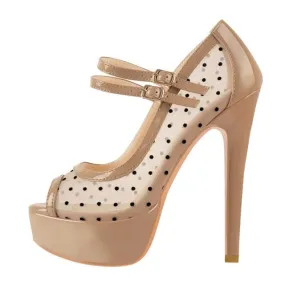 Pumps Queen Diabolica (Beige)