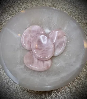 Rose Quartz Worry Stone, Unconditional Love   Healing Energy