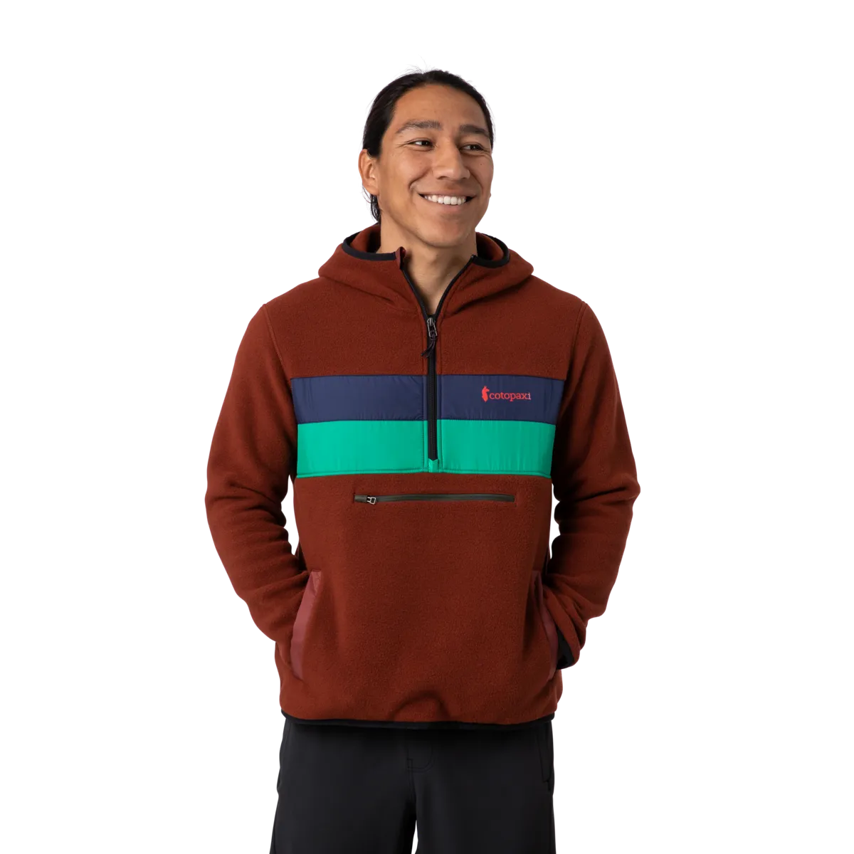 Teca Fleece Hooded Half-Zip Jacket - Recycled - Men's - Sale