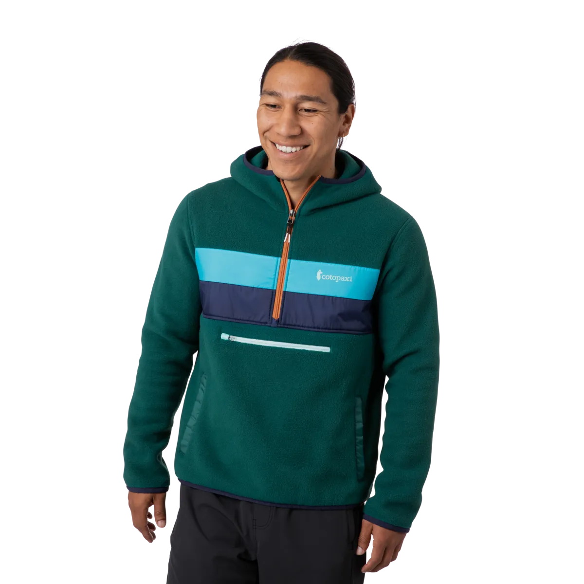 Teca Fleece Hooded Half-Zip Jacket - Recycled - Men's - Sale