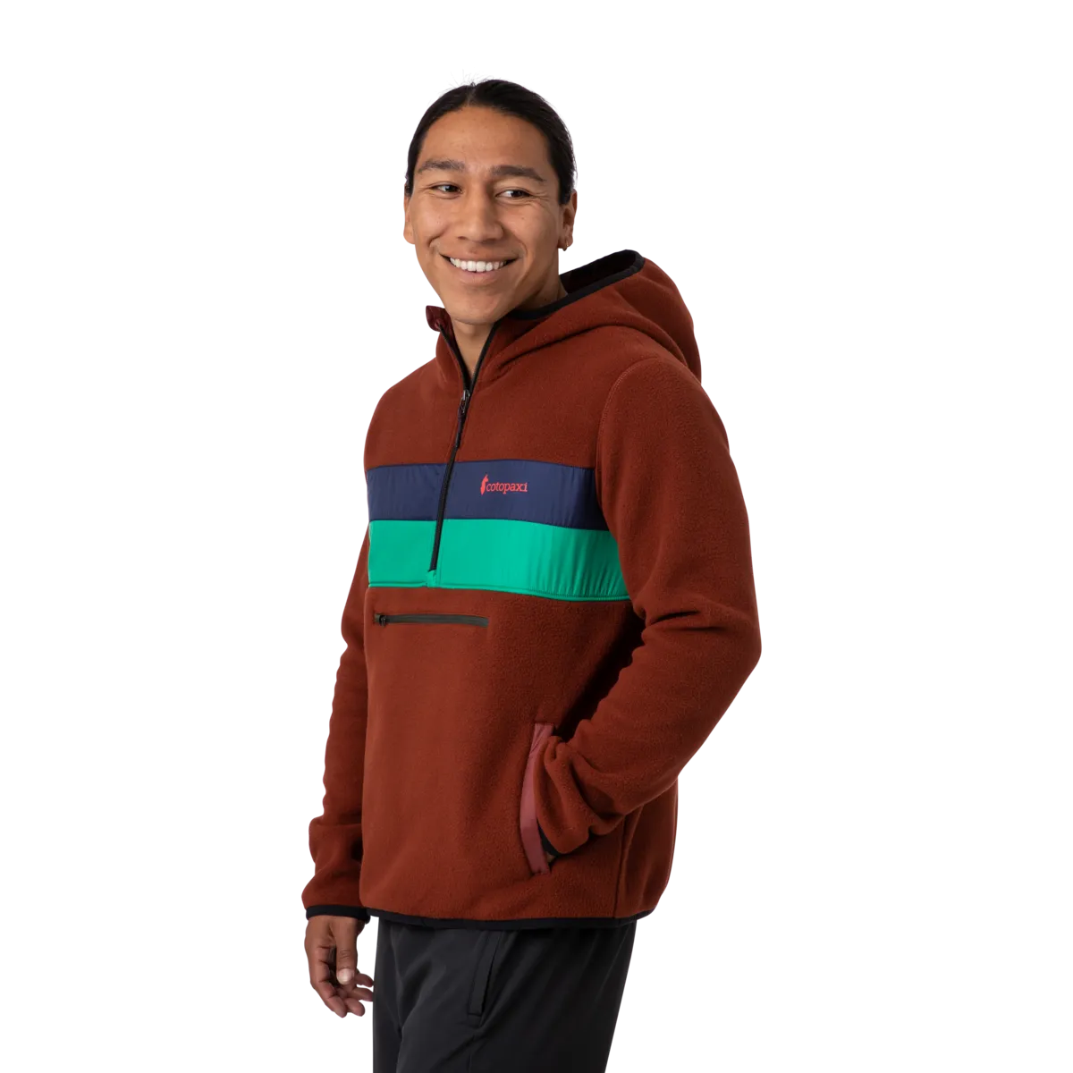 Teca Fleece Hooded Half-Zip Jacket - Recycled - Men's - Sale