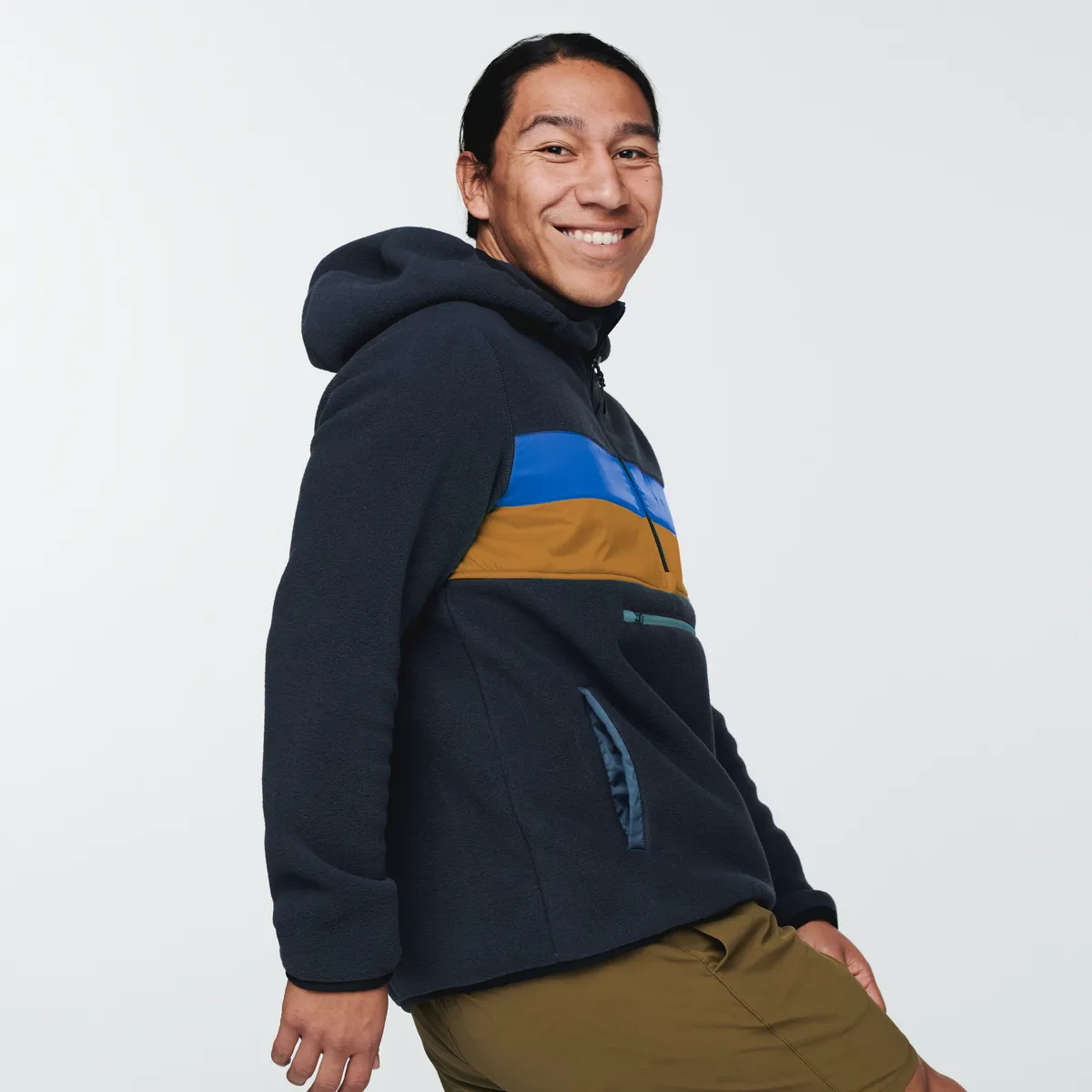 Teca Fleece Hooded Half-Zip Jacket - Recycled - Men's - Sale