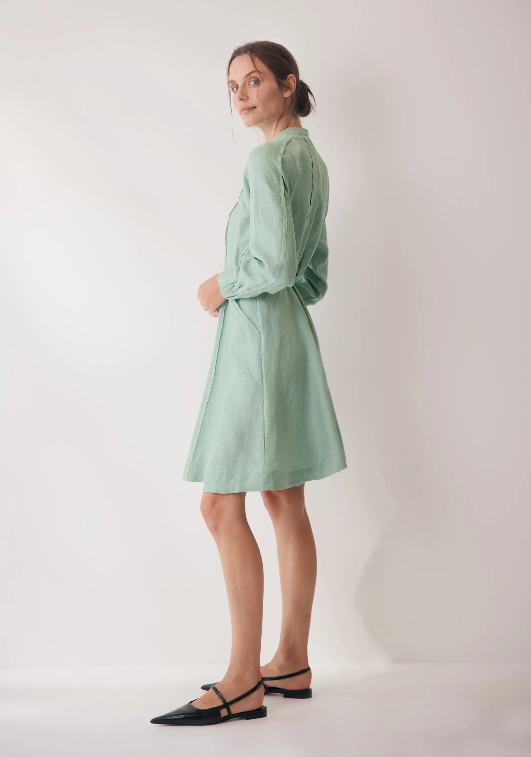 Tilly Linen Dress_Sea