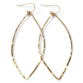 XL Leaf Hoop Earrings